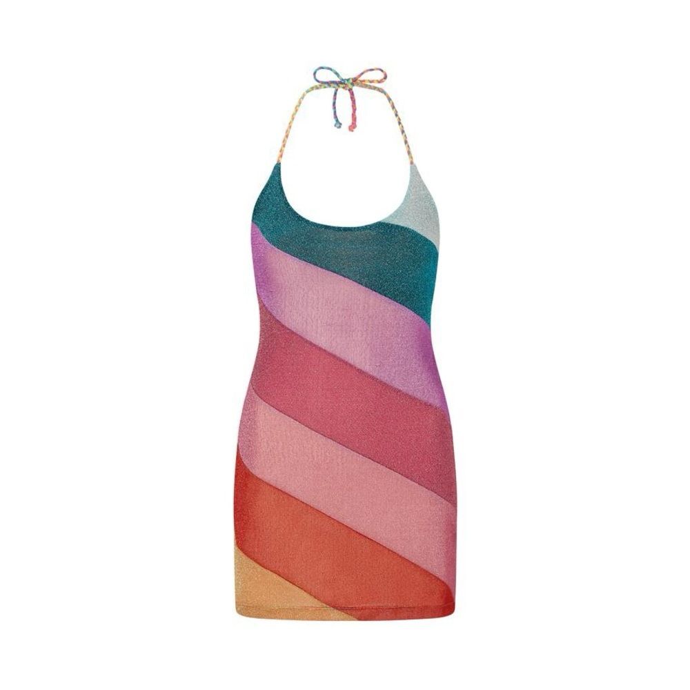 NWT Kurt Geiger Rainbow Striped Swim Coverup